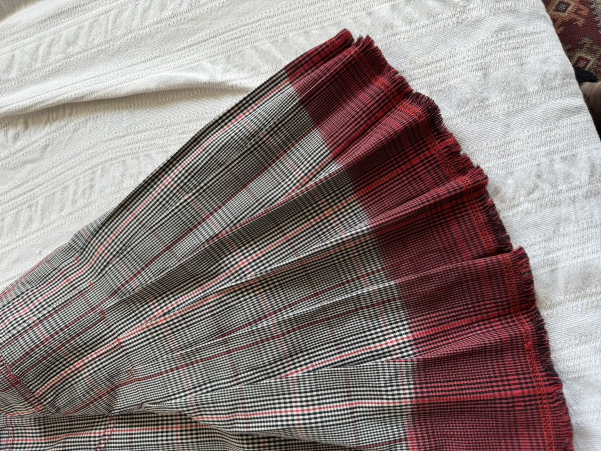 Kenzo Kenzo pleated mini checked white black red skirt Size 27" / US 4 / IT 40 - 4 Thumbnail