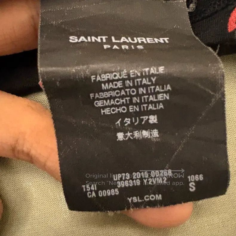 Saint Laurent Paris Saint Laurent Paris Lipstick Motif Short-Sleeve Shirt Size US S / EU 44-46 / 1 - 3 Thumbnail
