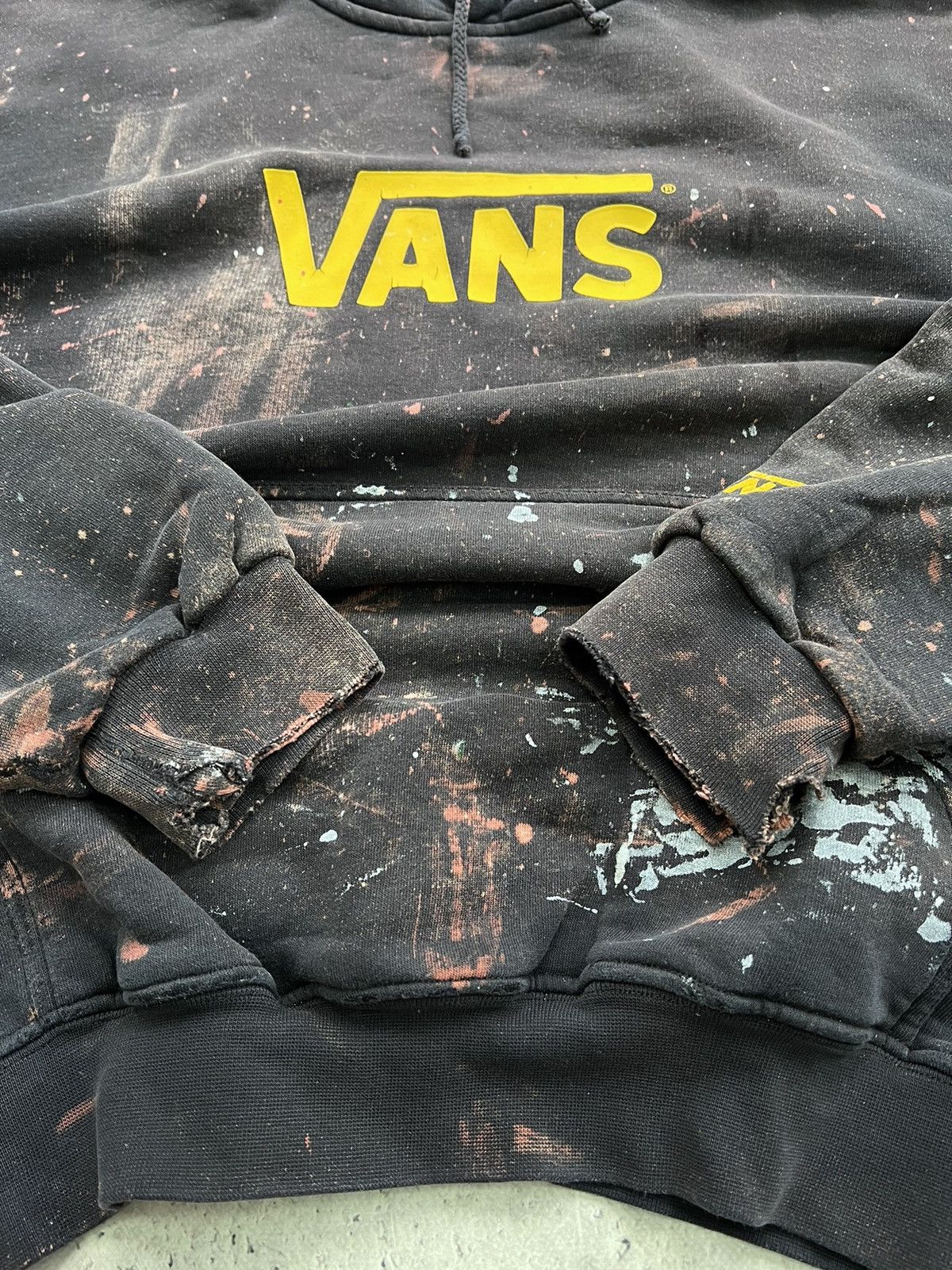 If Six Was Nine × Vans VINTAGE TRASHED FADED HYPE VANS BOXY HOODIE Size US L / EU 52-54 / 3 - 8 Thumbnail