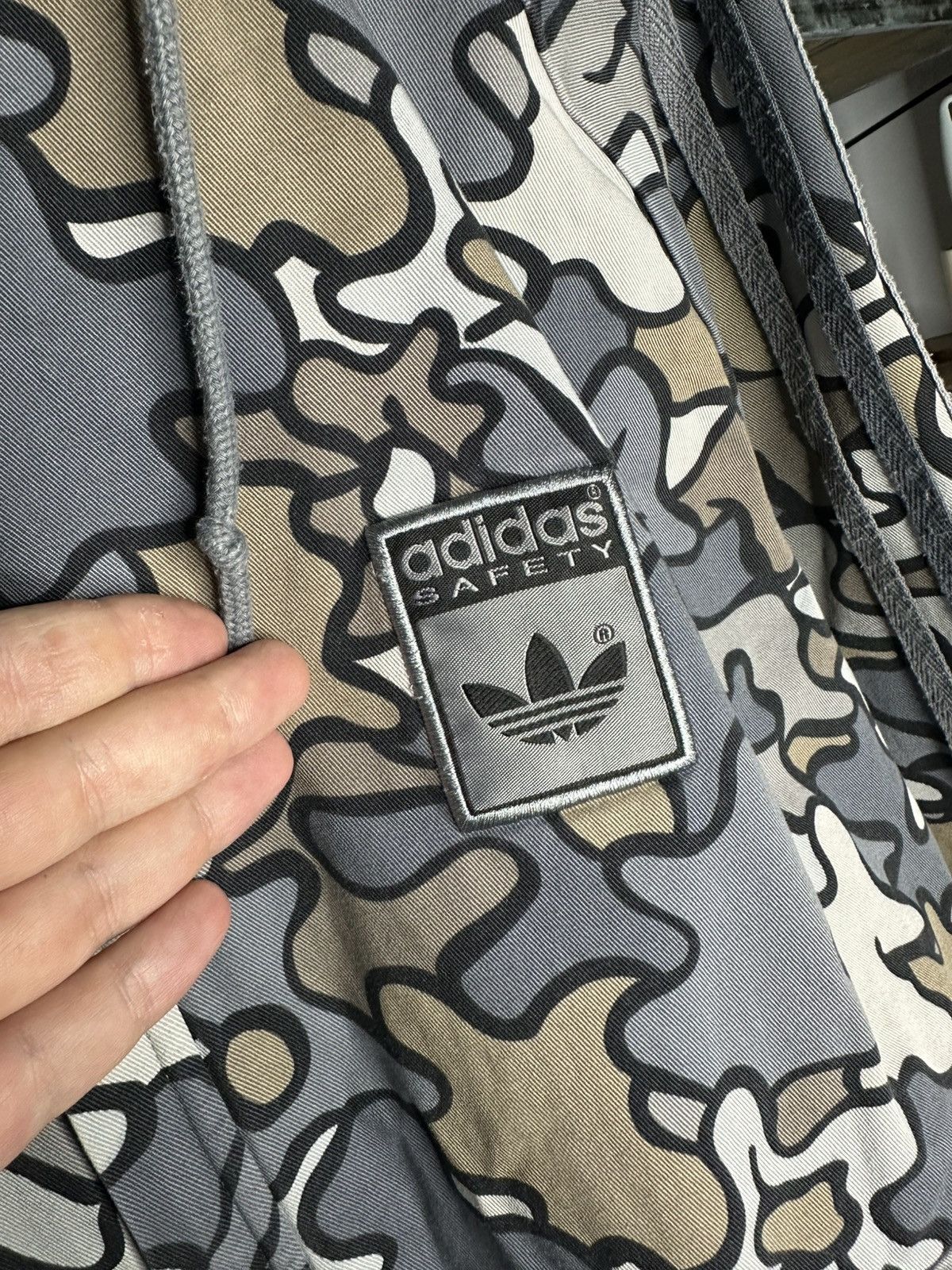 Adidas Adidas Safety Camo Hooded Jacket Full Zip Military Utility L Size US L / EU 52-54 / 3 - 6 Thumbnail