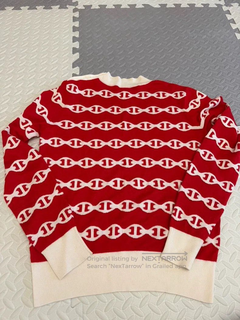 Other Hermes Red Pig Nose Sweater Size XS / US 0-2 / IT 36-38 - 3 Thumbnail