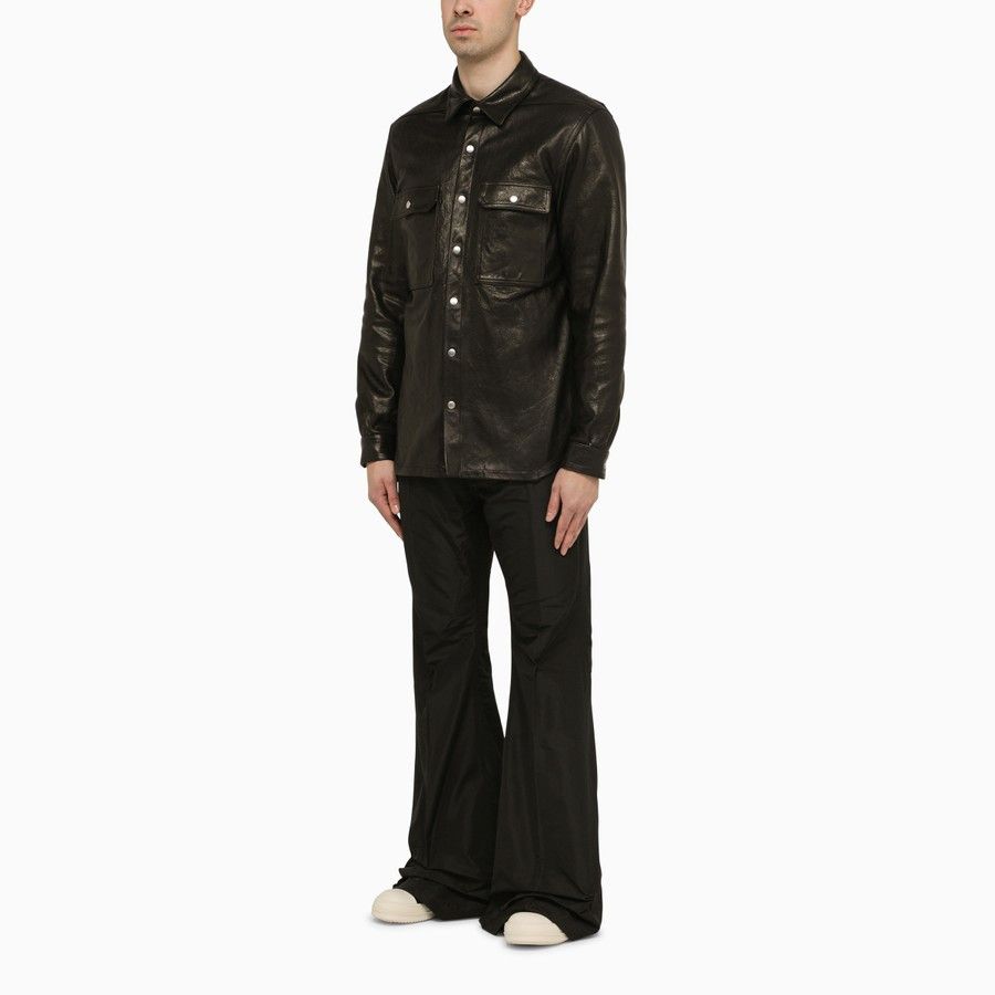 Rick Owens o1d2blof0524 Cotton Trousers in Black Size US 31 - 2 Thumbnail