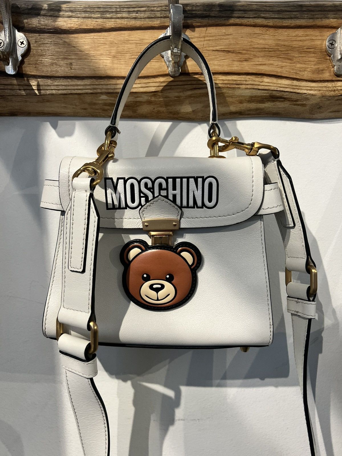 Moschino Rare Moschino Teddy Hidden Lock Two Way Bag ~ Authentic Size ONE SIZE - 1 Thumbnail