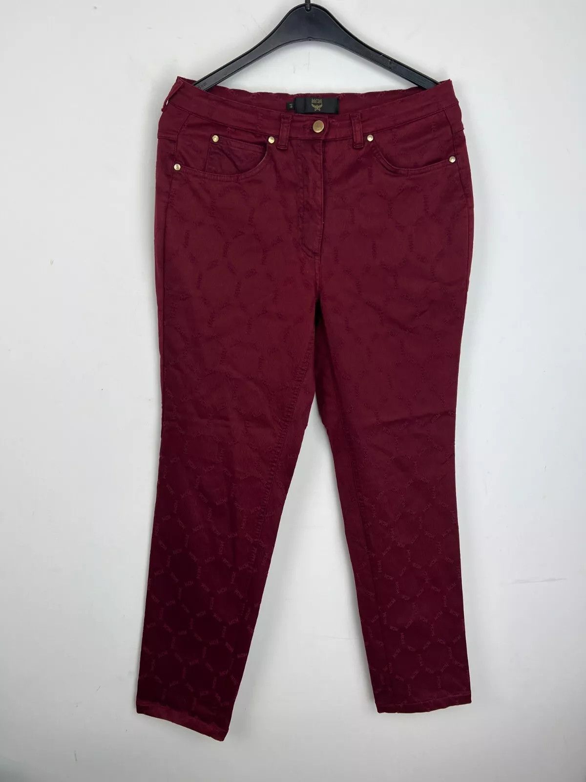 MCM Vintage MCM LOGO Monogramm ALL OVER Stretch Jeans size 29 Size 29" - 10 Thumbnail