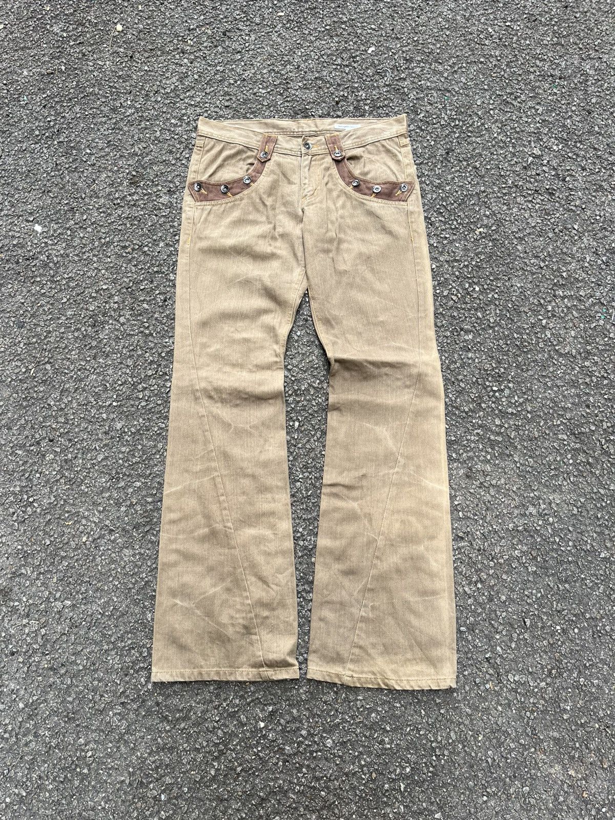 semanticdesign Flared Japanese Semantic Design Pants Bootcut Punk Styled Size US 32 / EU 48 - 1 Thumbnail