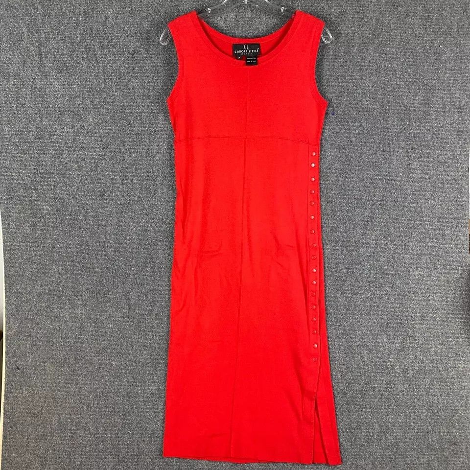 Other Carole Little Maxi Dress Women's Small Red Sleeveless S Size S / US 4 / IT 40 - 1 Thumbnail