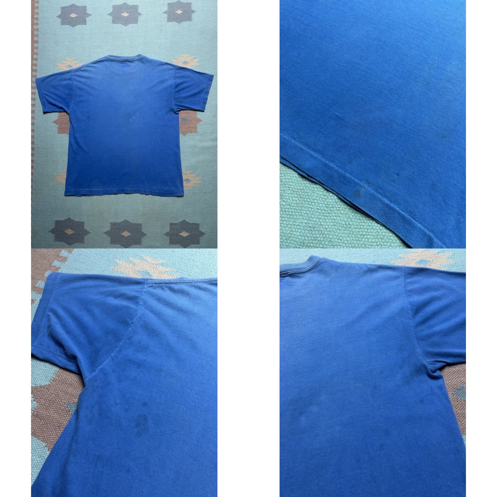 Guess VINTAGE 80s 90s GUESS Jeans embroidered logo single stitch T-Shirt XL Blue Men Mens Shirt Size US XL / EU 56 / 4 - 8 Thumbnail