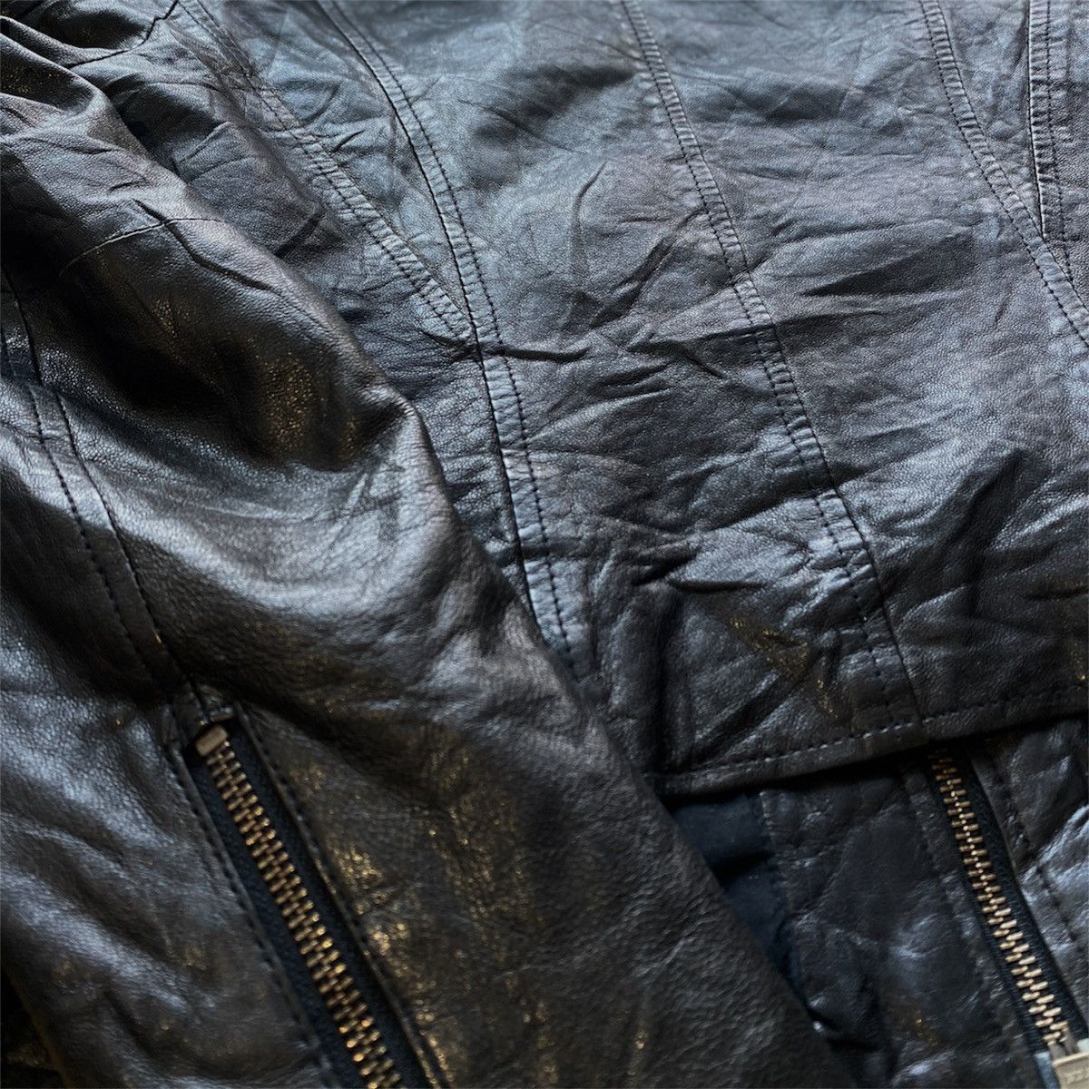 14th Addiction Goa Raccoon Fur Sheepskin Leather Jacket Size US S / EU 44-46 / 1 - 6 Thumbnail