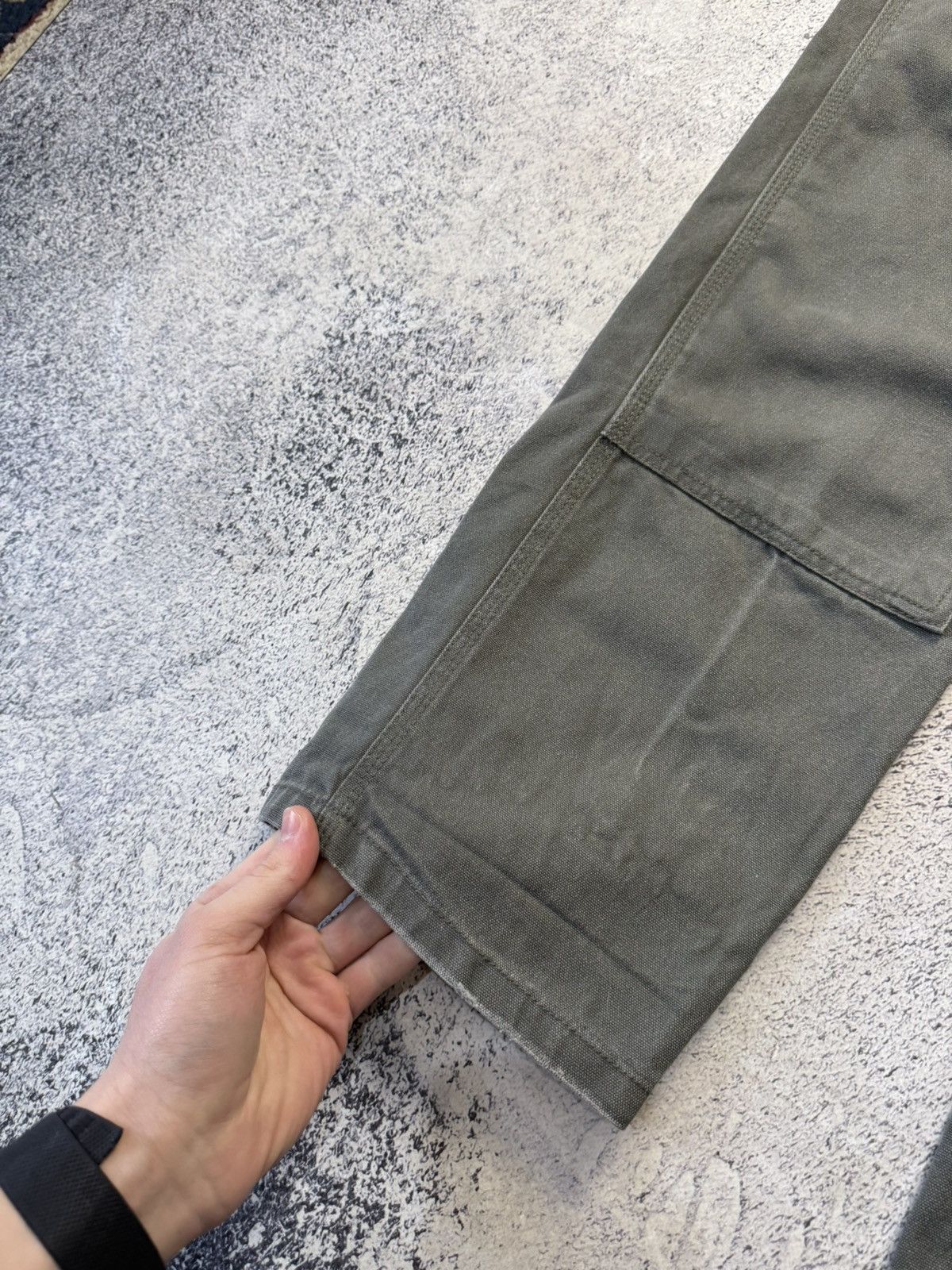 Carhartt Vintage Carhartt Double Knee Work Wear Pants Grey Sz 30 x 32 Size US 32 / EU 48 - 16 Thumbnail