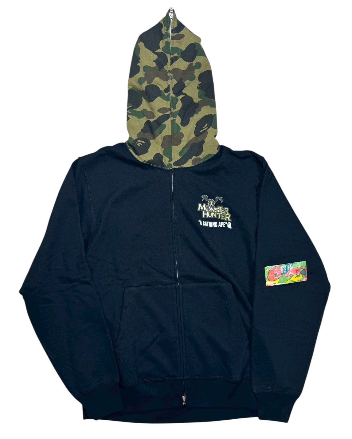 Bape BAPE Monster Hunter Full Zip Hoodie black/green camo Size US XXL / EU 58 / 5 - 1 Thumbnail