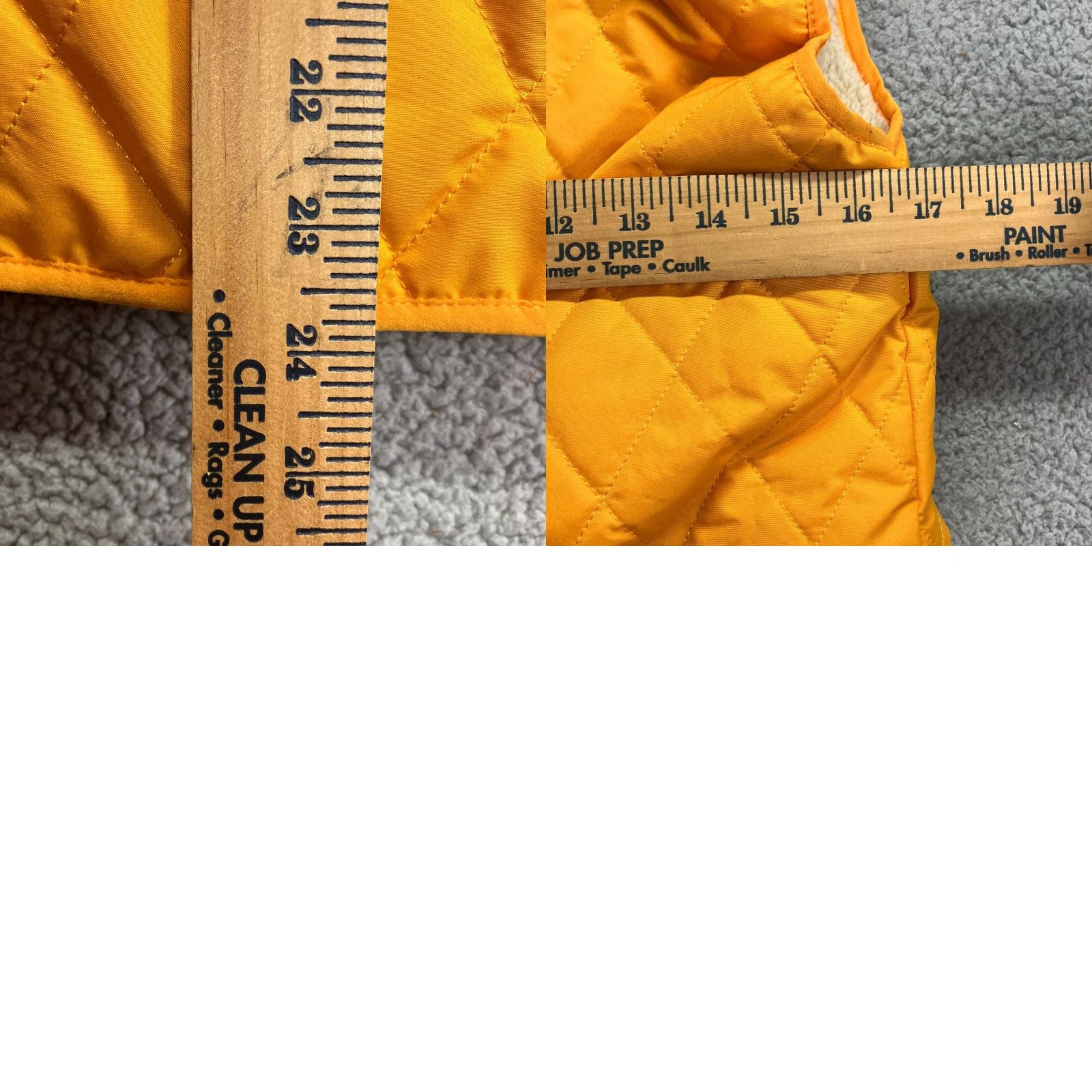 Vintage VINTAGE Iceberg Outfitters Faux Fur Hooded Fleece Lined Puffer Vest Women’s Size M Yellow Hooded Womens Vest Medium Size M / US 6-8 / IT 42-44 - 8 Thumbnail