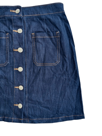 LOWRYS FARM LOWRYS FARM Mini Skirt Blue Denim Double Pocket Size 28" / US 6 / IT 42 - 4 Thumbnail