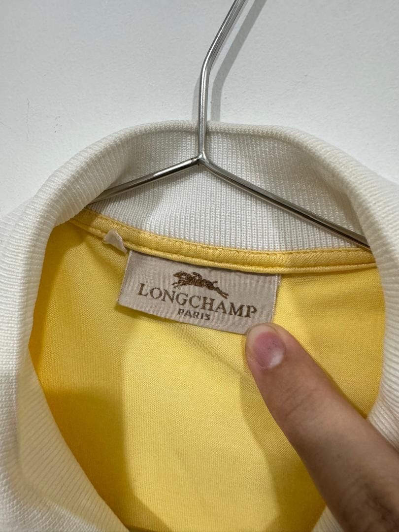Longchamp Vintage 80s Longchamp Pocket Polo Tee Size US L / EU 52-54 / 3 - 3 Thumbnail