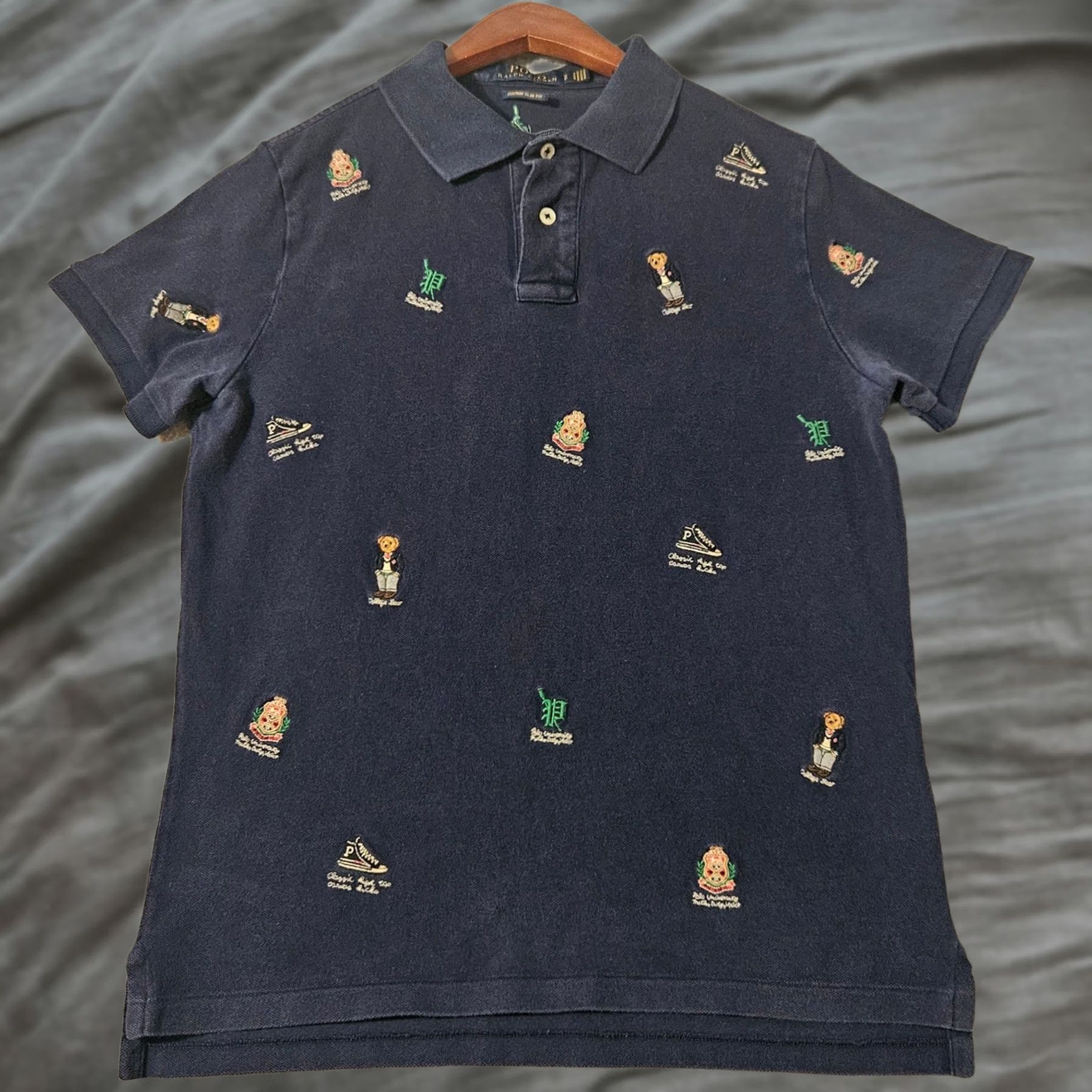 Polo Ralph Lauren Polo Ralph Lauren Shirt Polo Bear University College Polos Embroidered Blue Slim Fit S Men Size US S / EU 44-46 / 1 - 1 Thumbnail