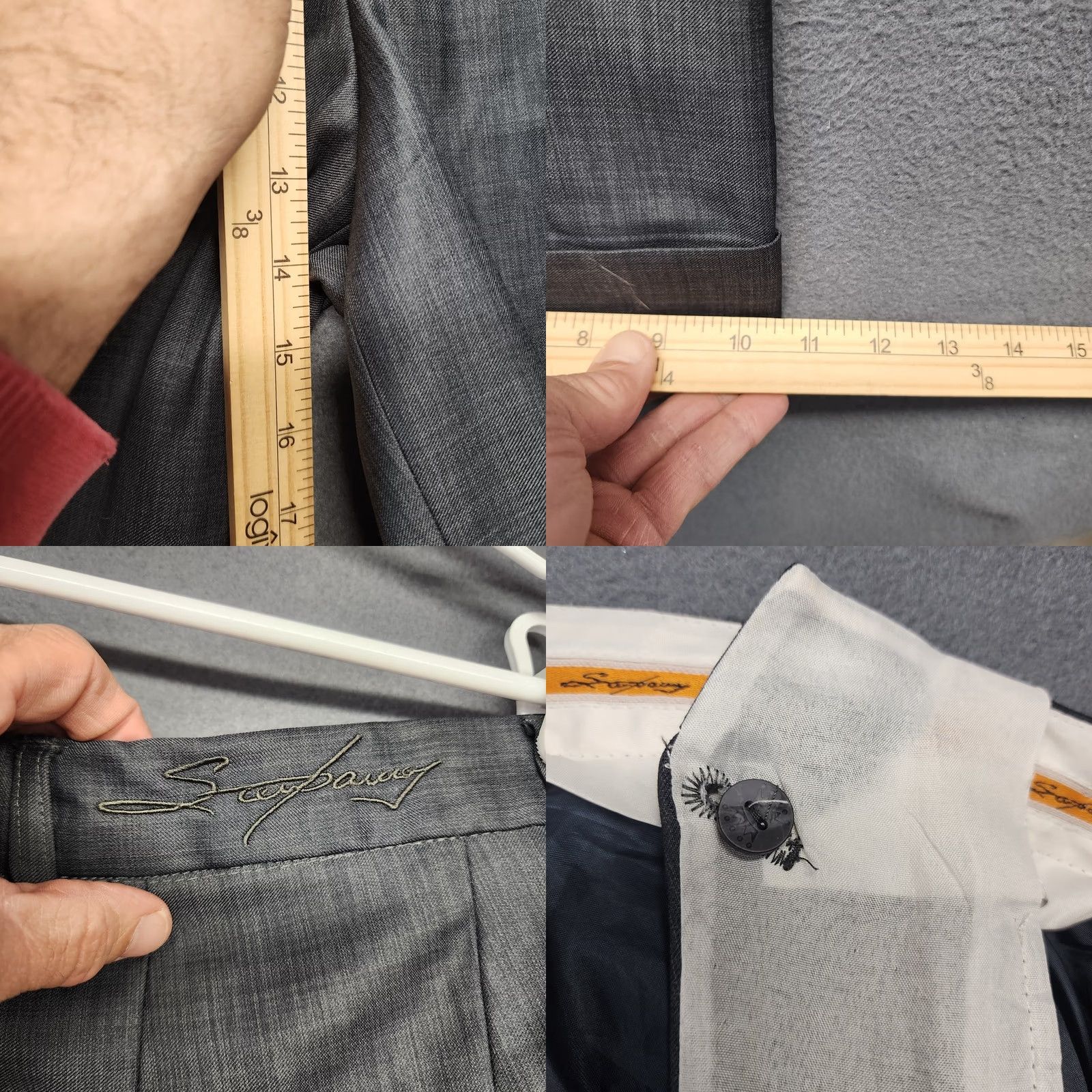 Vintage Steve Harvey Dress Pants Mens 34x28 Grey Pleated Front Tagged 36x30 Size US 34 / EU 50 - 8 Thumbnail