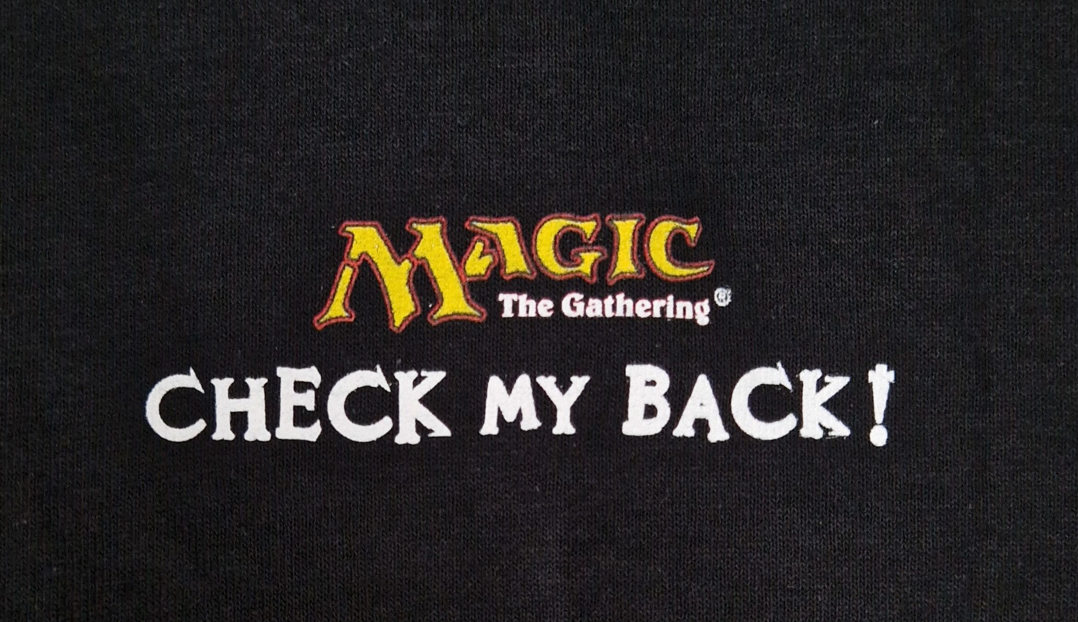 Fruit Of The Loom Magic The Gathering ''Check my back!'' tee with necklace Size US L / EU 52-54 / 3 - 3 Thumbnail