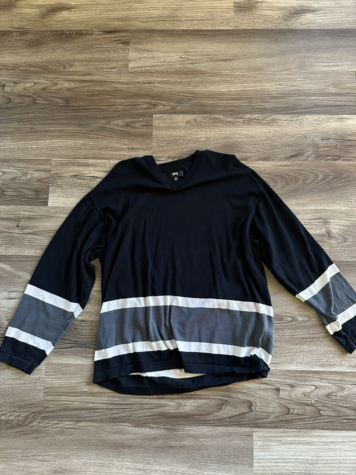 Stussy Stussy Hockey Sweater Black size Medium Size US M / EU 48-50 / 2 - 1 Thumbnail