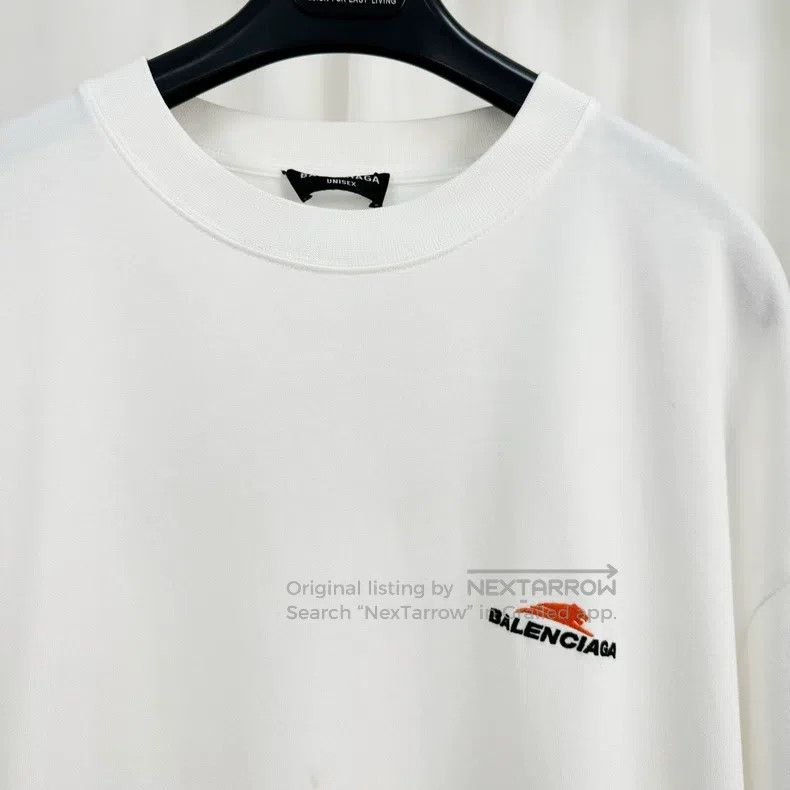 Balenciaga Balenciaga Embroidered Letter Short Sleeve Size US L / EU 52-54 / 3 - 3 Thumbnail