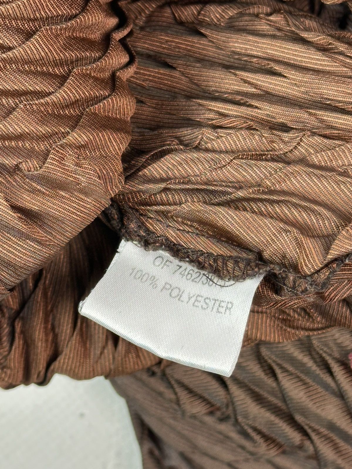 Vintage Vintage Pleated Brown Long Sleeve Shirt Size M / US 6-8 / IT 42-44 - 8 Thumbnail