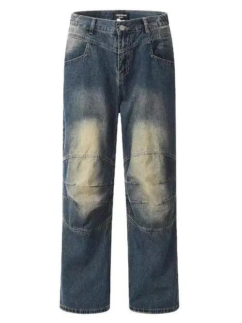 VIBE Retro distressed washed studded jeans Size US 34 / EU 50 - 4 Thumbnail