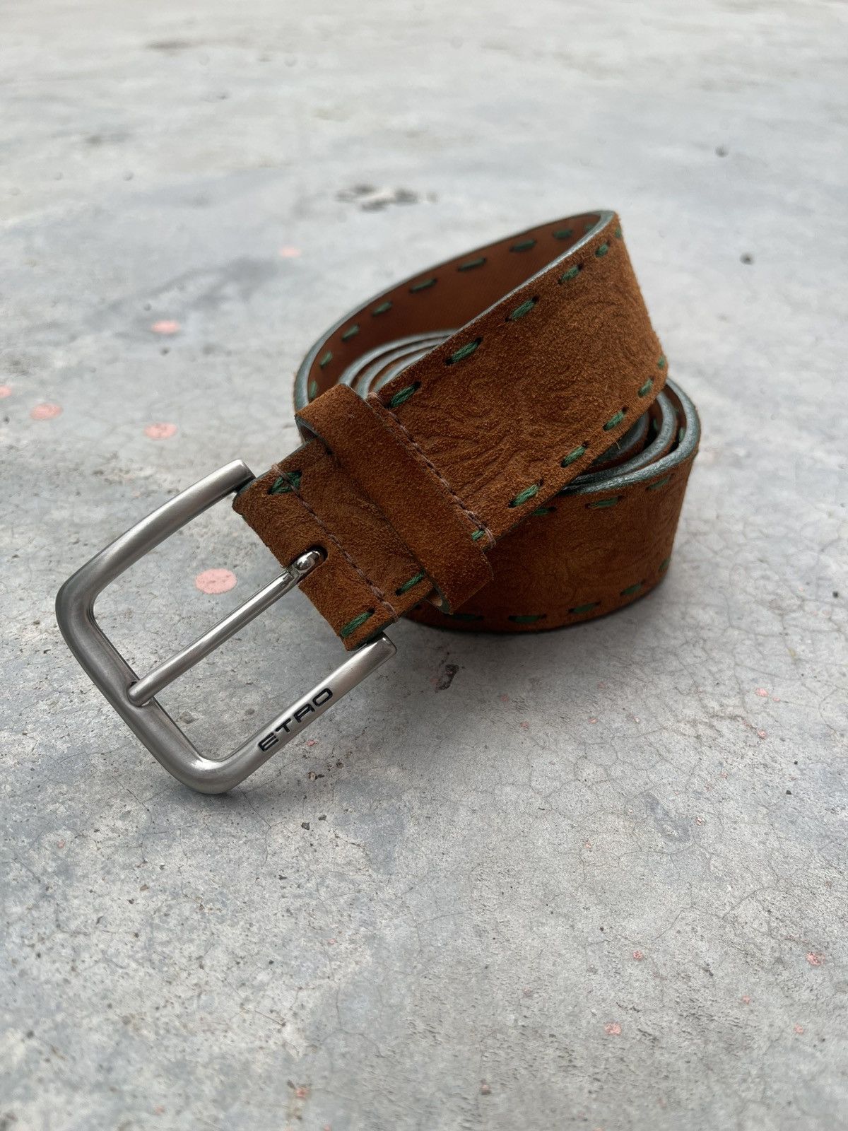 Etro Etro Leather Belt Western For Waist 36 Size 36 - 1 Thumbnail