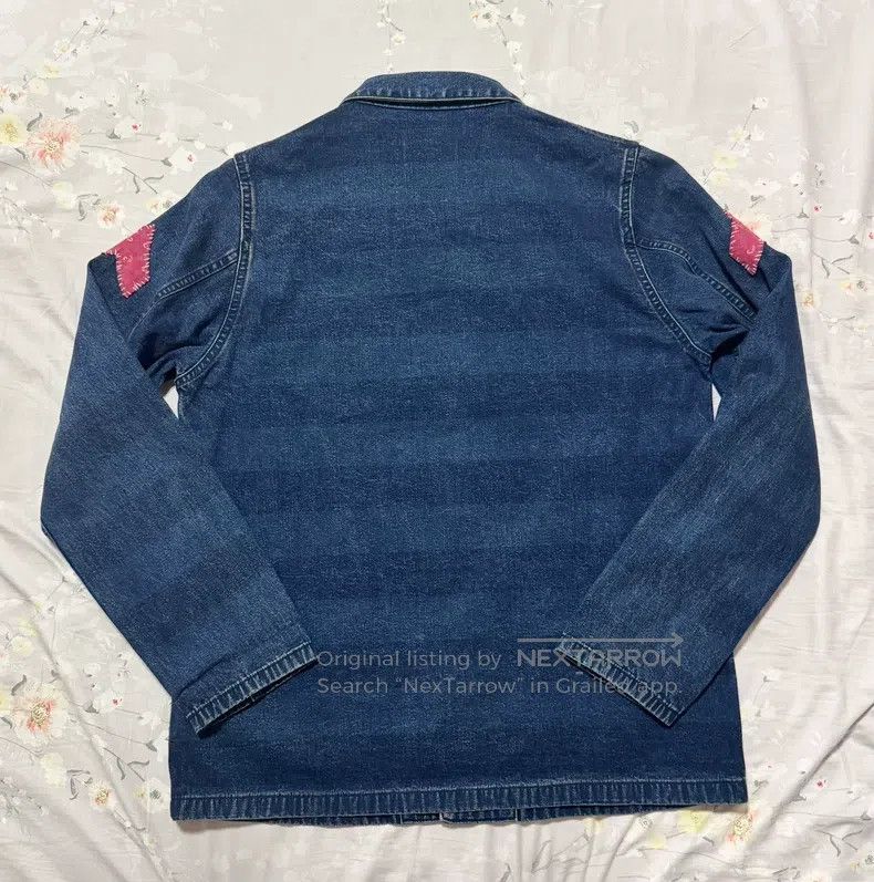Visvim Visvim 15ss Blue-Dyed Striped Vintage Paneled 101 Denim Ja Size US M / EU 48-50 / 2 - 2 Thumbnail