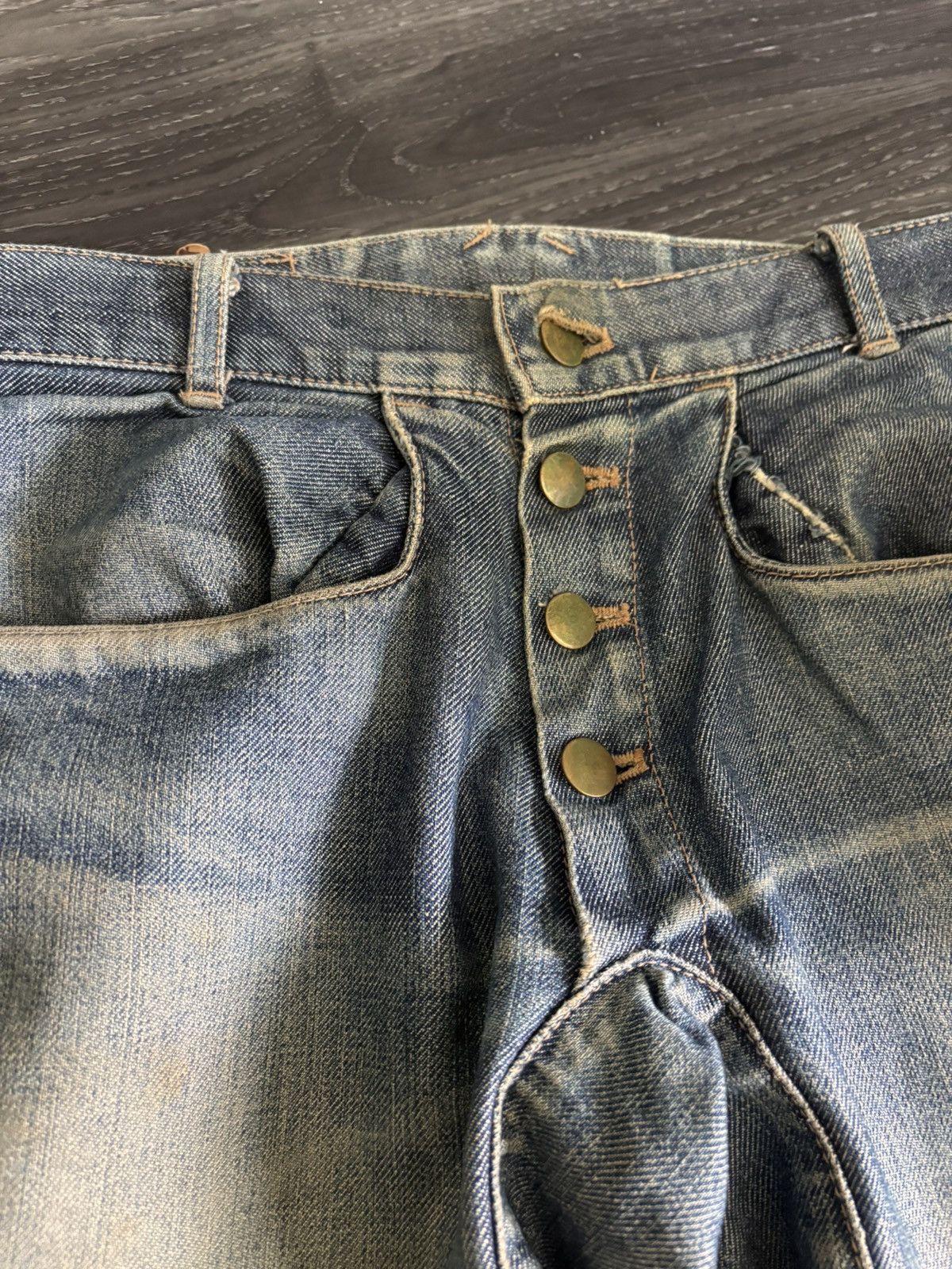Beauty Beast Beauty:Beast Thrashed 3D Denim Size US 32 / EU 48 - 3 Thumbnail