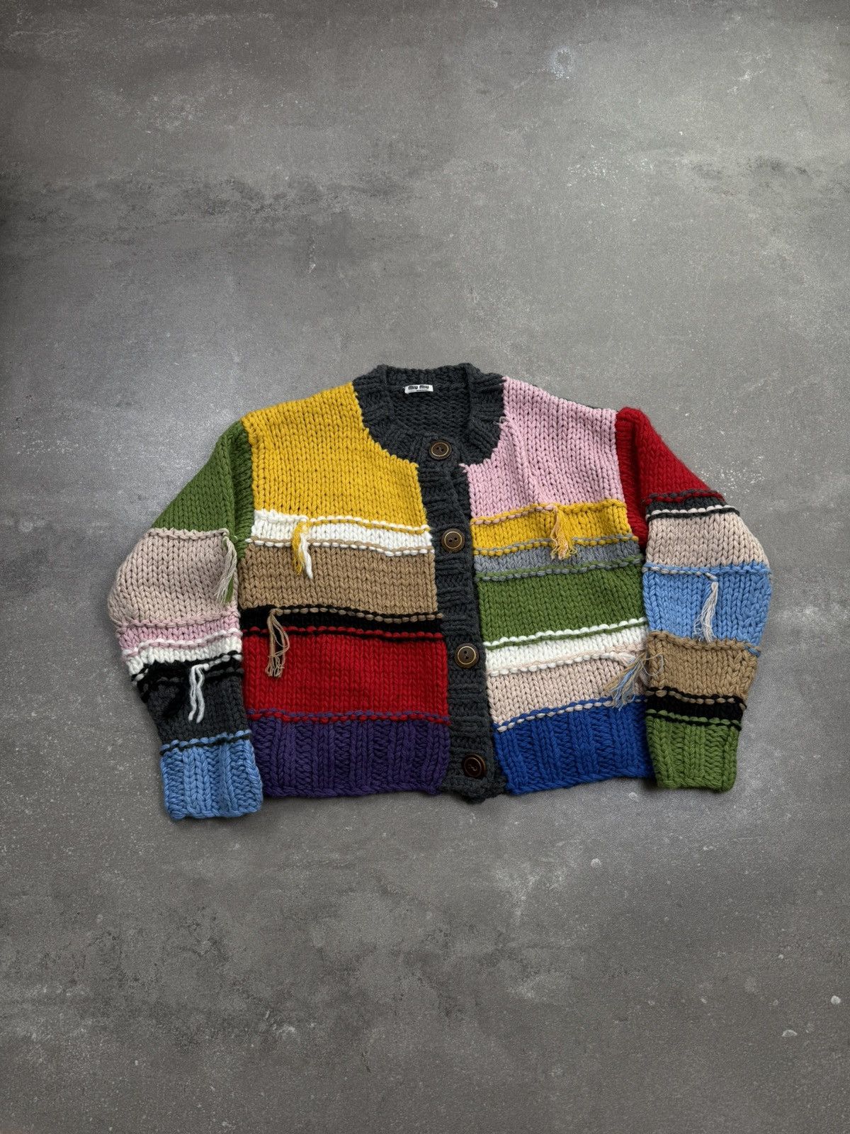 Miu Miu Miu Miu cardigan knitwear 2020s old money luxury Size L / US 10 / IT 46 - 1 Thumbnail