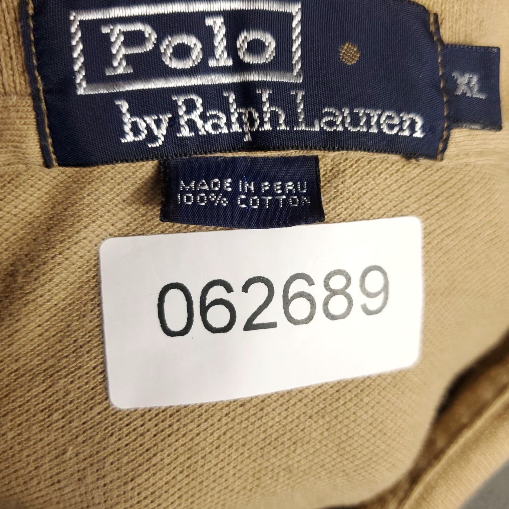 Polo Ralph Lauren Polo Ralph Lauren Polo Shirt Mens XL Classic Fit Beige Pony Embroidered Casual 100% Cotton Short Sleeve Men’s Polo Shirt Size US XL / EU 56 / 4 - 7 Thumbnail