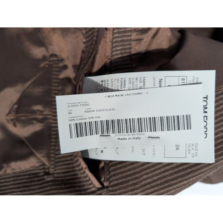 Tom Ford o1rshd1 Blazer Jacket in Chocolate Size US S / EU 44-46 / 1 - 16 Thumbnail