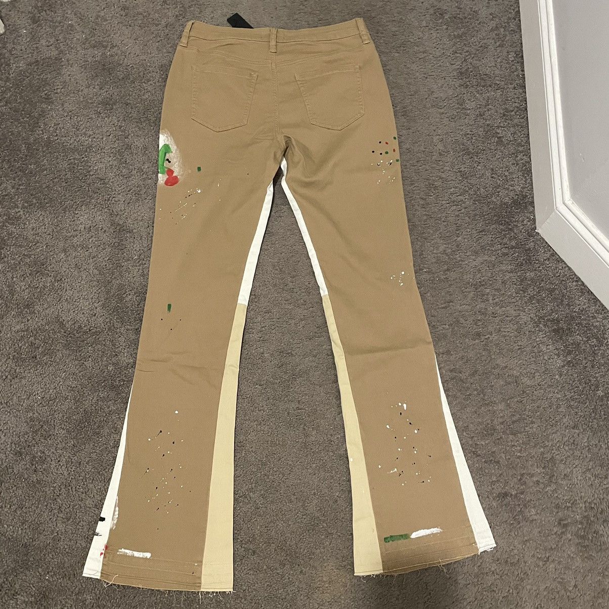 Fashion Nova Stacked Flared Pants - Tan size 30 Size US 30 / EU 46 - 2 Thumbnail