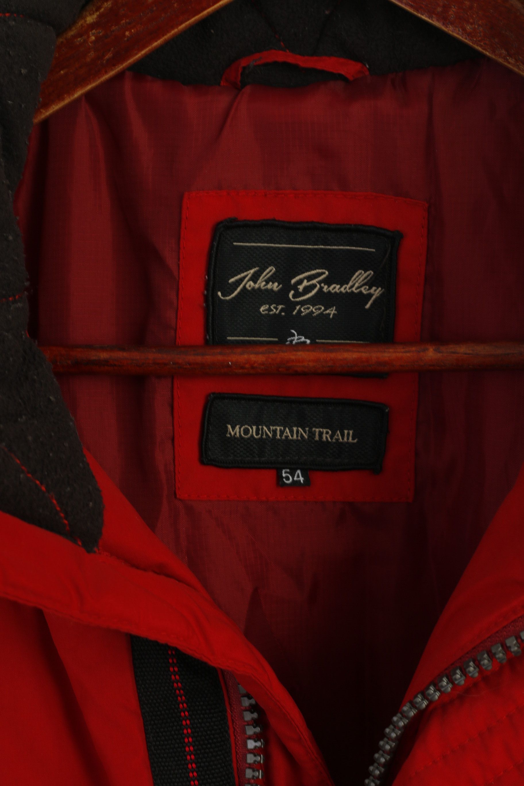 Vintage John Bradley Men 54 L Jacket Red Padded 9005 Size US L / EU 52-54 / 3 - 5 Thumbnail