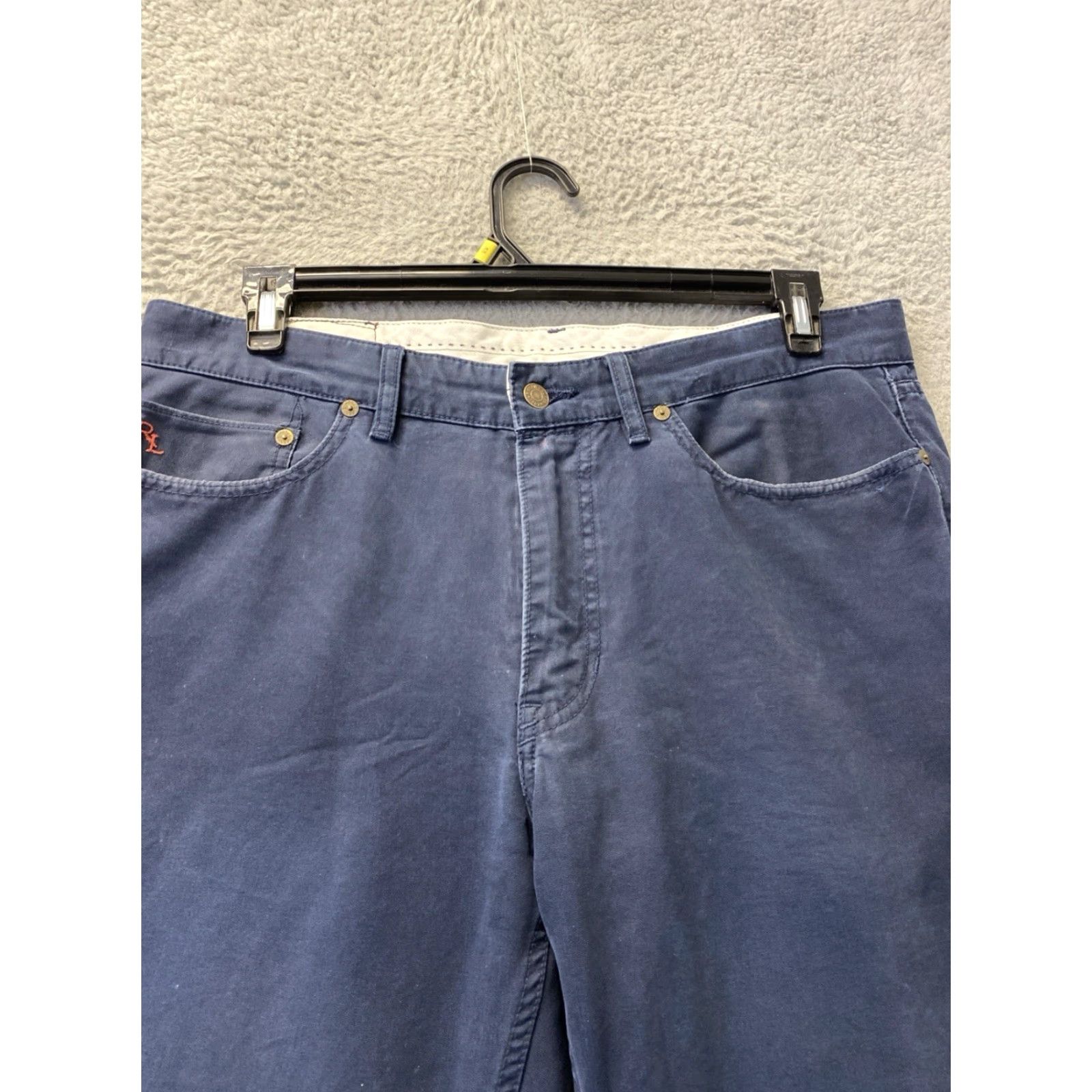 Polo Ralph Lauren VINTAGE Polo Ralph Lauren Jeans Pants Men 36x32 Navy Embroidered Twill /166-12 Size US M / EU 48-50 / 2 - 2 Thumbnail