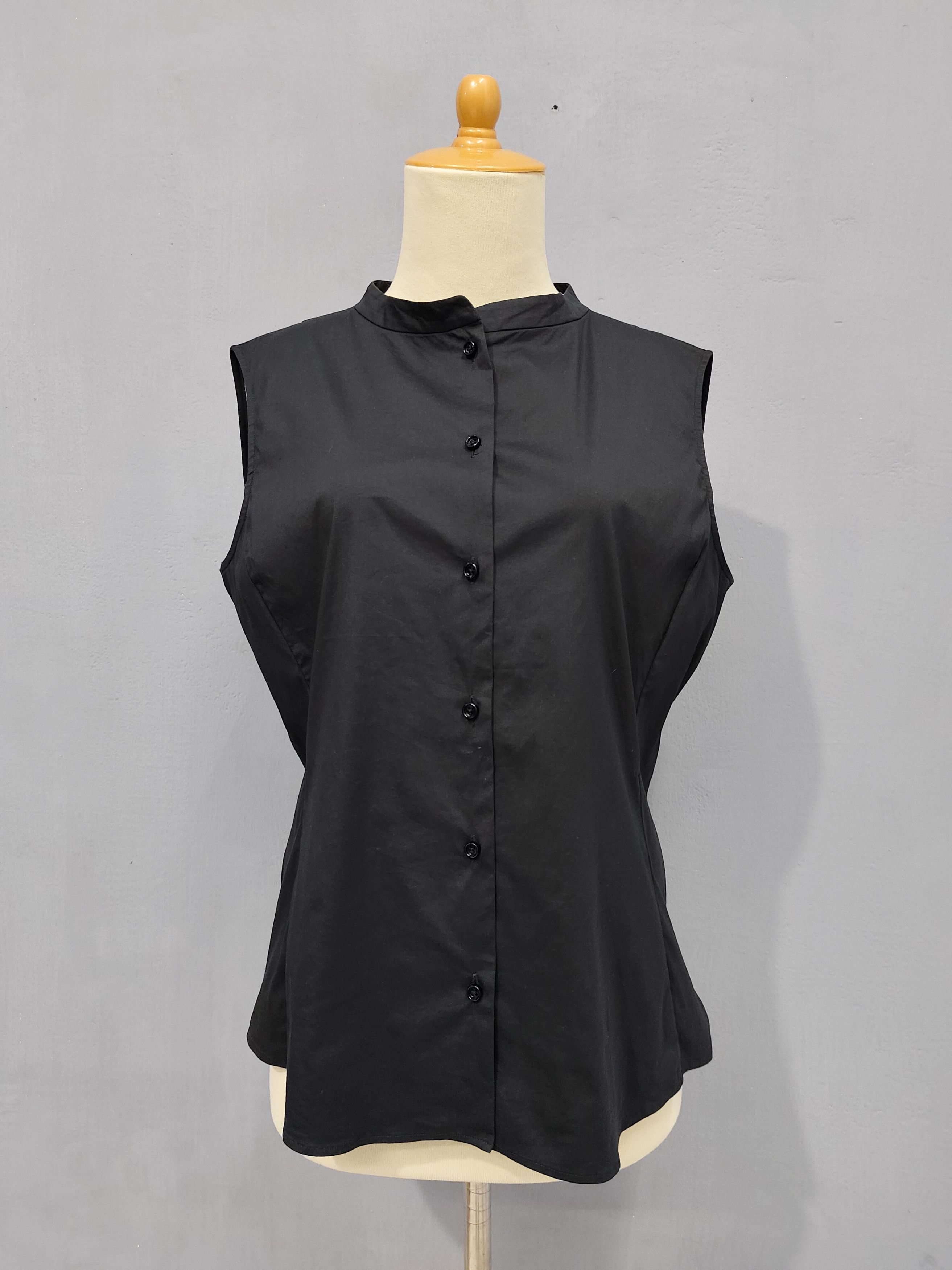 Jil Sander 00s Jil Sander- Minimalist Sleeveless Structured Shirt Size M / US 6-8 / IT 42-44 - 3 Thumbnail