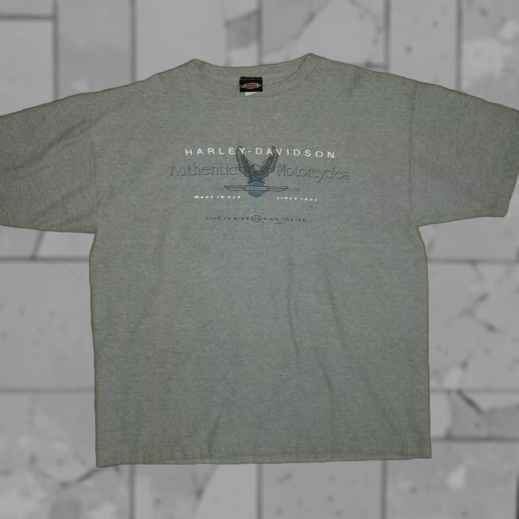 Harley Davidson VINTAGE HARLEY DAVIDSON TEXTURED GREY T-SHIRT MEN 2XL User: VINTAGE HARLEY DAVIDSON TEXTURED GREY T-SHIRT MEN 2XL Size US XXL / EU 58 / 5 - 1 Thumbnail