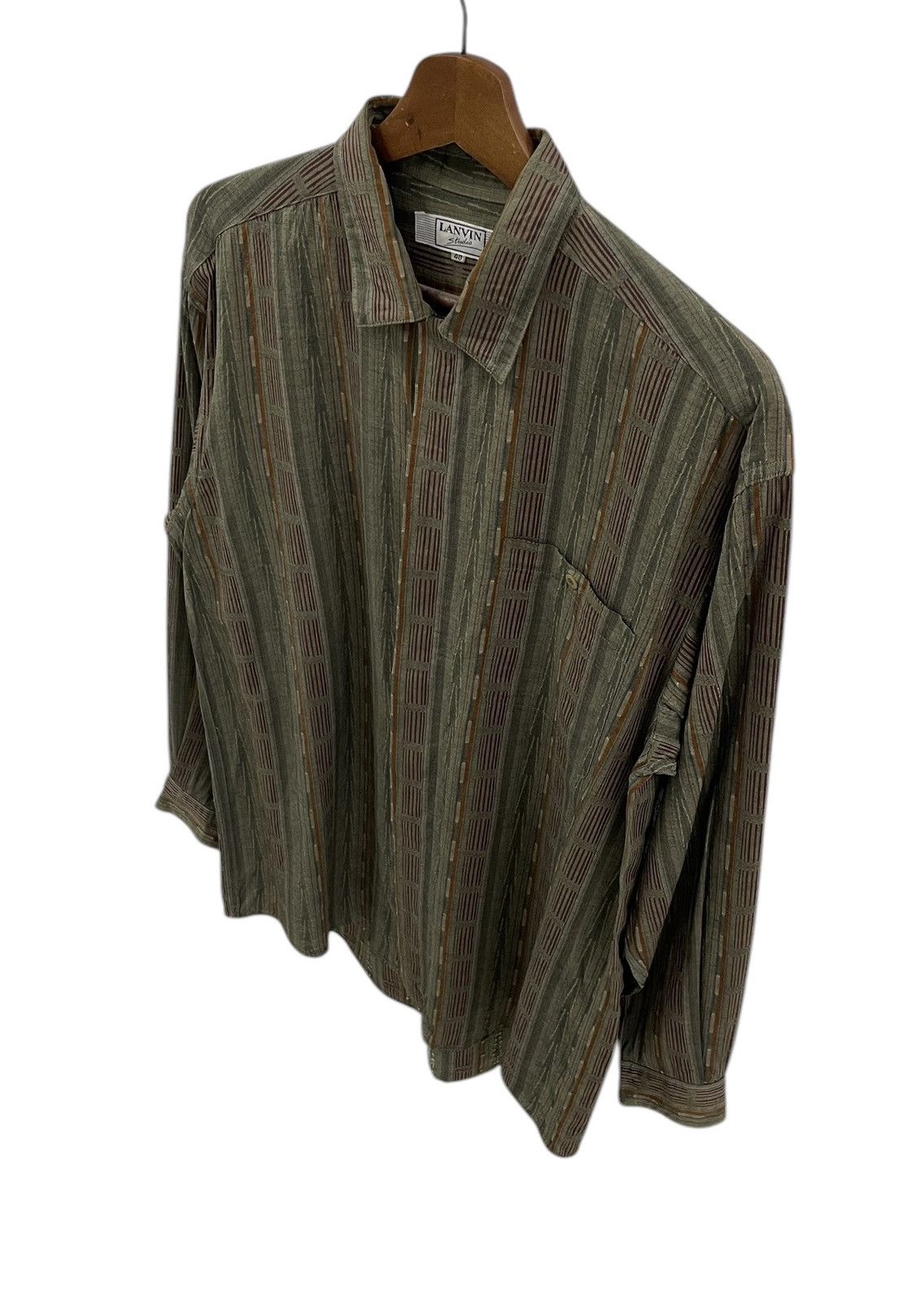 Lanvin Vintage Lanvin Shirts Rayon Size US M / EU 48-50 / 2 - 3 Thumbnail