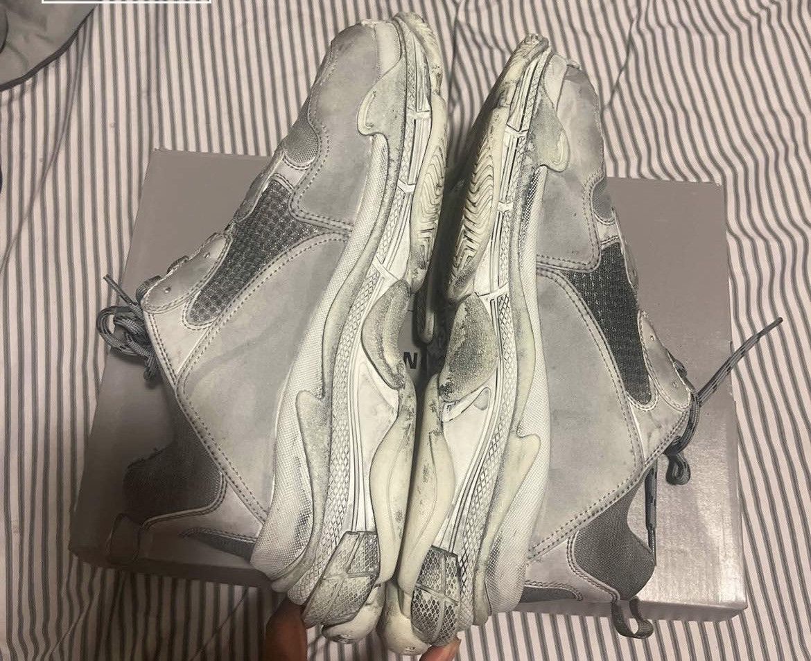 Balenciaga 🔥dyed grey triple s size 13-14 EU 47 🔥 Size US 14 / EU 47 - 3 Thumbnail