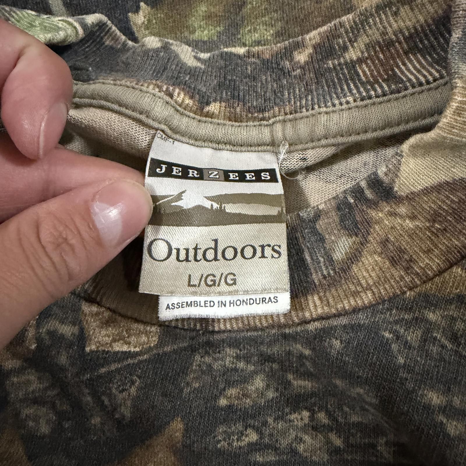 Jerzees Vintage Mossy Oak Forest Floor Camo Jerzees Outdoors Shirt Size US L / EU 52-54 / 3 - 3 Thumbnail