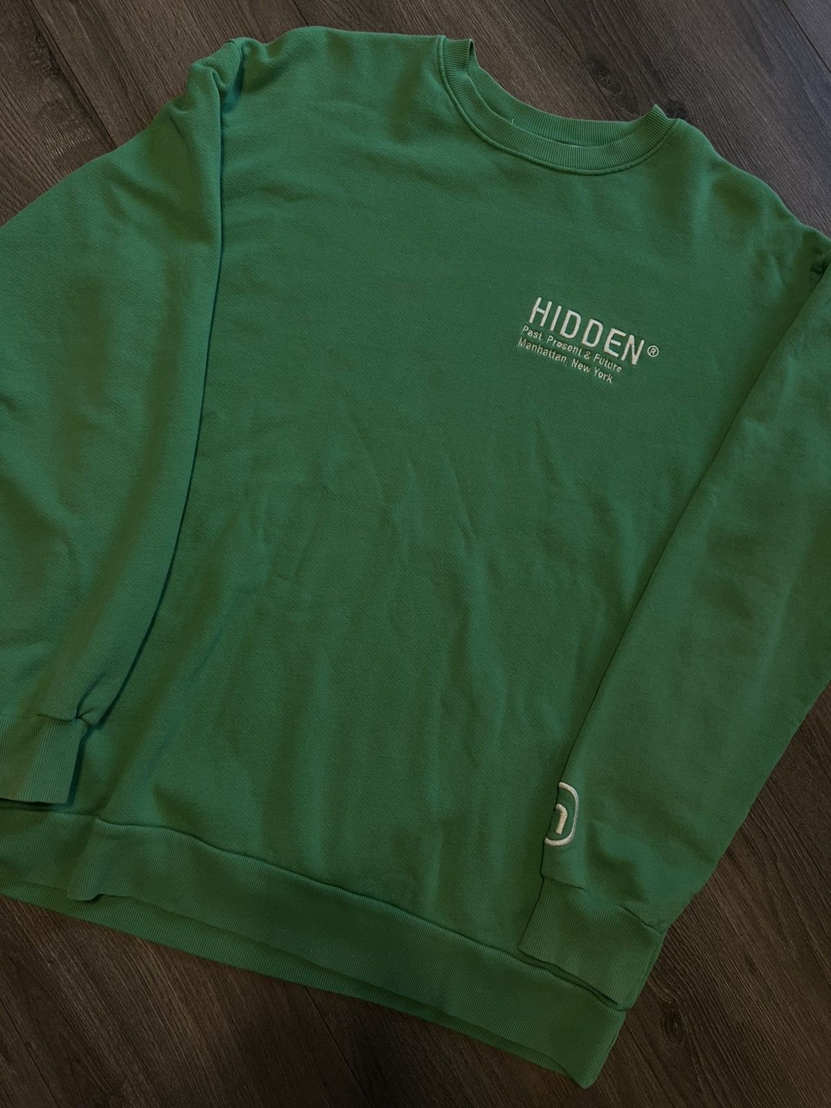 HIDDEN Hidden Ny Green Logo Crewneck | Grailed 