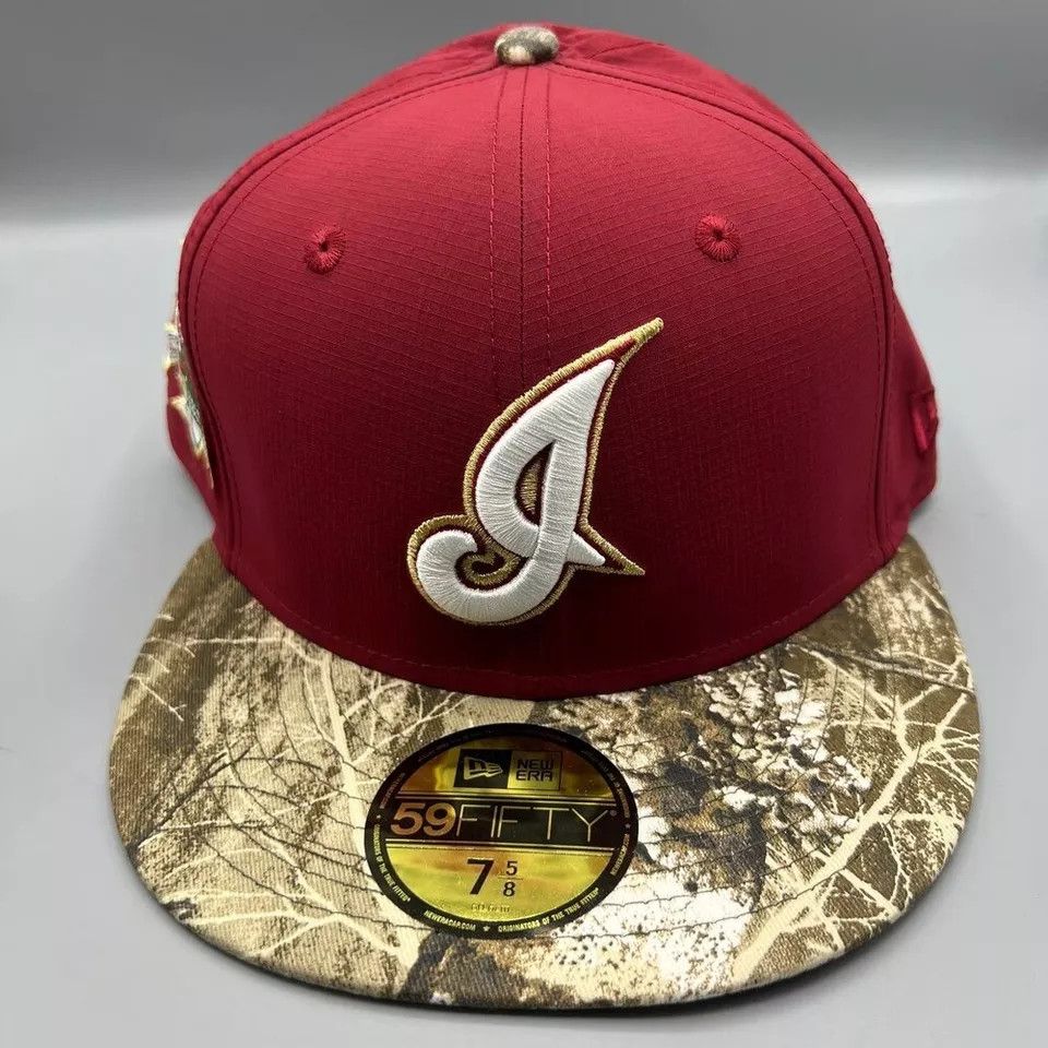 New Era Cleveland Indians Guardians Hat Men 7 5/8 Realtree Fitted Size ONE SIZE - 2 Thumbnail