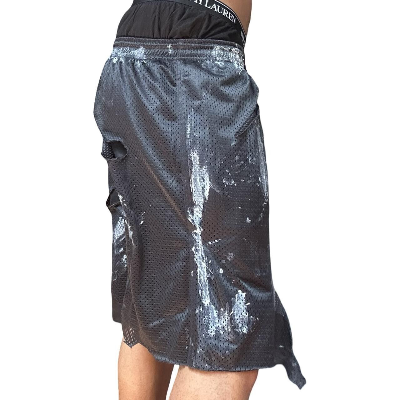 Starter ASTROBOI* Black Ripped Mesh Painted Basketball Shorts - XL Size US 34 / EU 50 - 5 Thumbnail