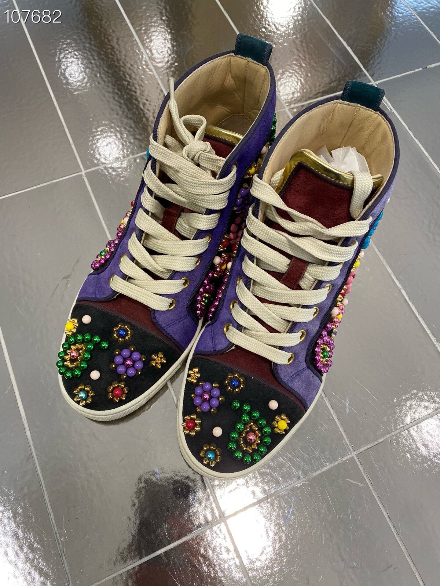 Other Limited Edition Colorful Studded Boots Size US 5 / IT 35 - 1 Thumbnail