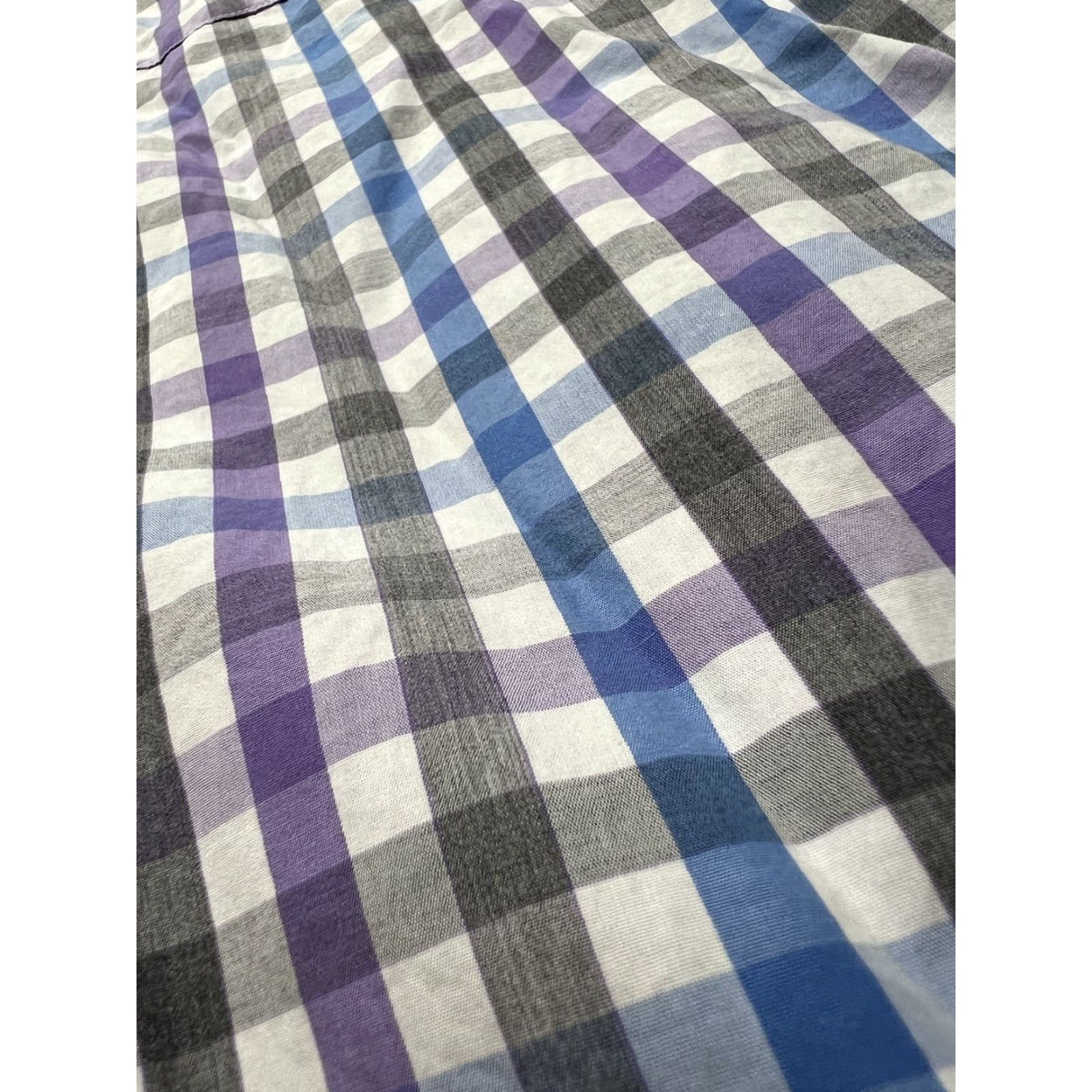 Peter Millar Peter Millar Button-Down Shirt Men's XL Blue Plaid Cotton Shirt Size US XL / EU 56 / 4 - 3 Thumbnail