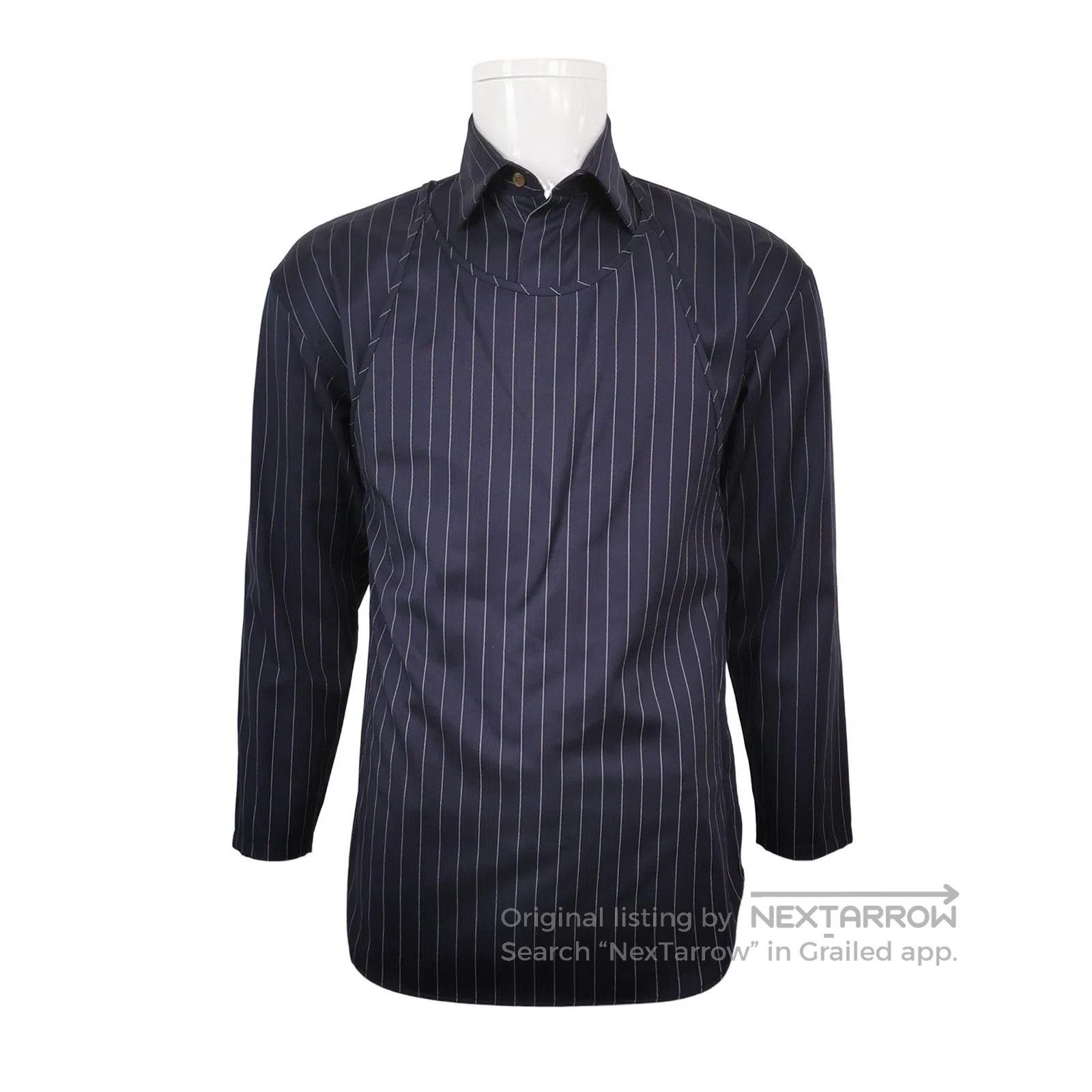JW Anderson J.W.Anderson Wool Striped Wrap Tailored Pants. Size US 30 / EU 46 - 1 Thumbnail