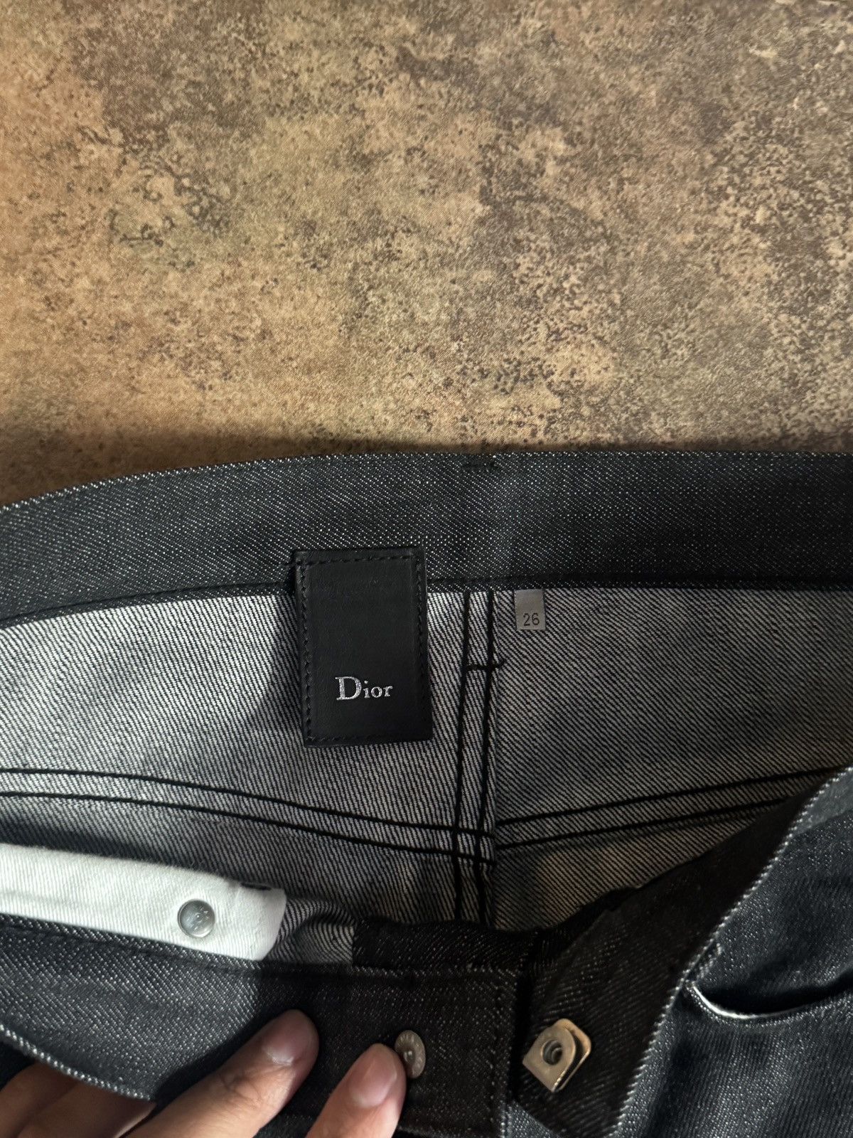 Dior Dior homme 05 raw black denim Size US 28 / EU 44 - 3 Thumbnail
