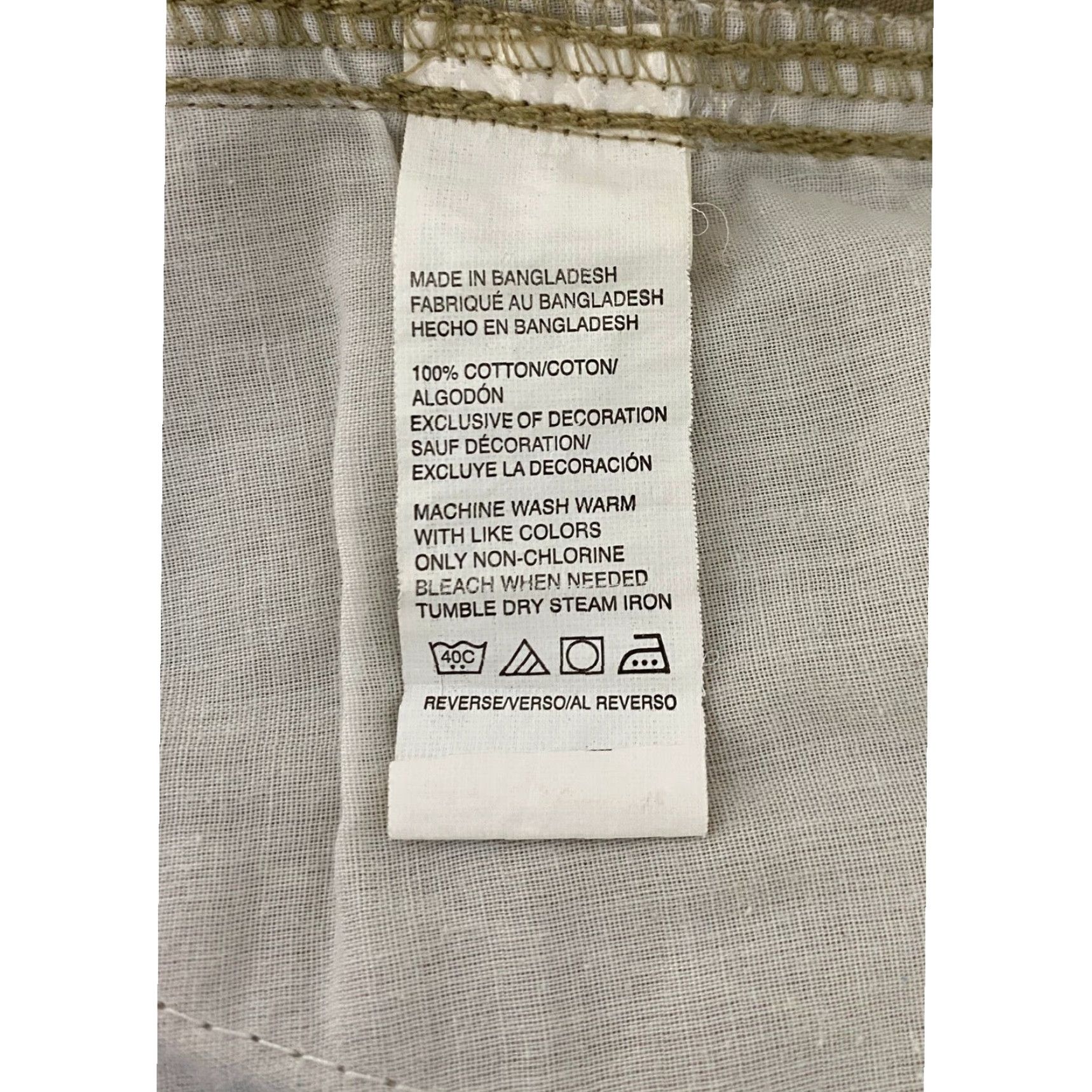 Izod IZOD Cargo Shorts Mens Khaki Tan Cotton Ripstop 38 Casual Outdoor Utility) Size US 38 / EU 54 - 5 Thumbnail