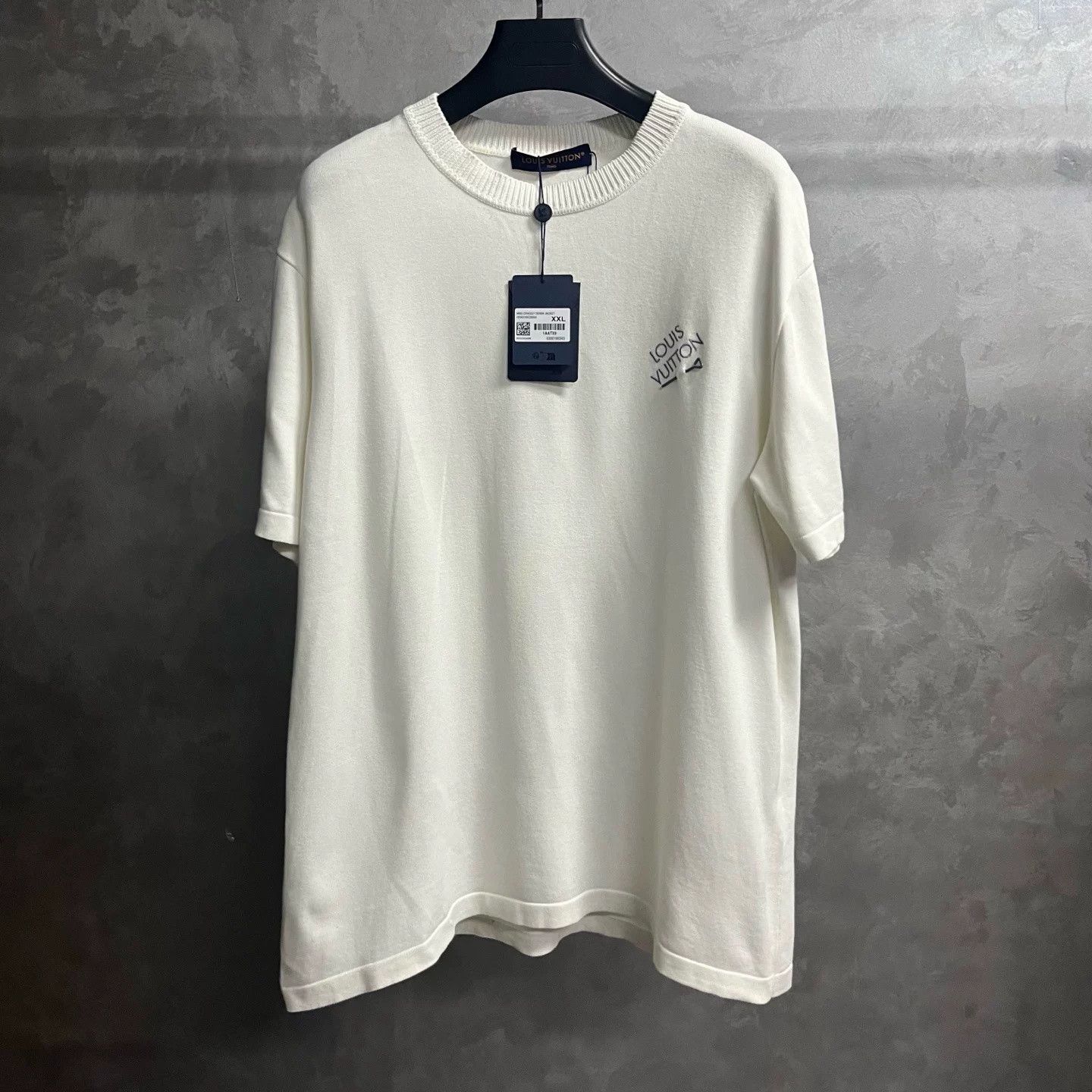 Louis Vuitton Louis Vuitton White Logo Print Crew Neck T-shirt Size US XXS / EU 40 - 1 Thumbnail