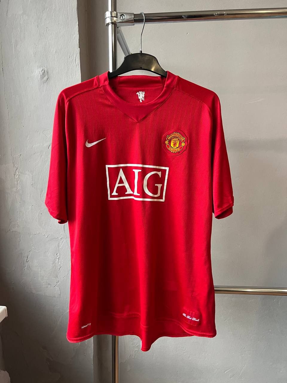 Nike 2007/09 MANCHESTER UNITED HOME SOCCER JERSEY FOOTBALL SHIRT Size US XXL / EU 58 / 5 - 2 Thumbnail