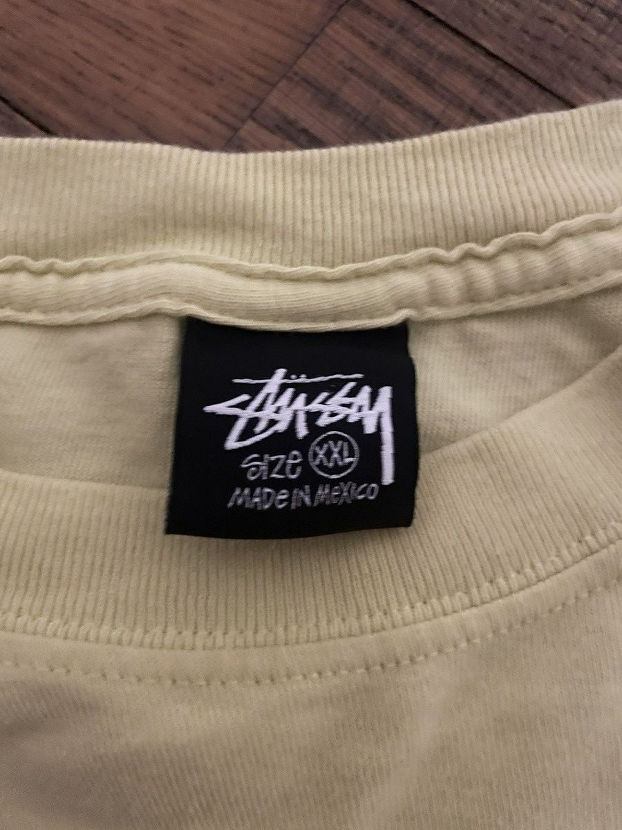 Stussy Stussy yellow t-shirt Size US XXL / EU 58 / 5 - 3 Thumbnail