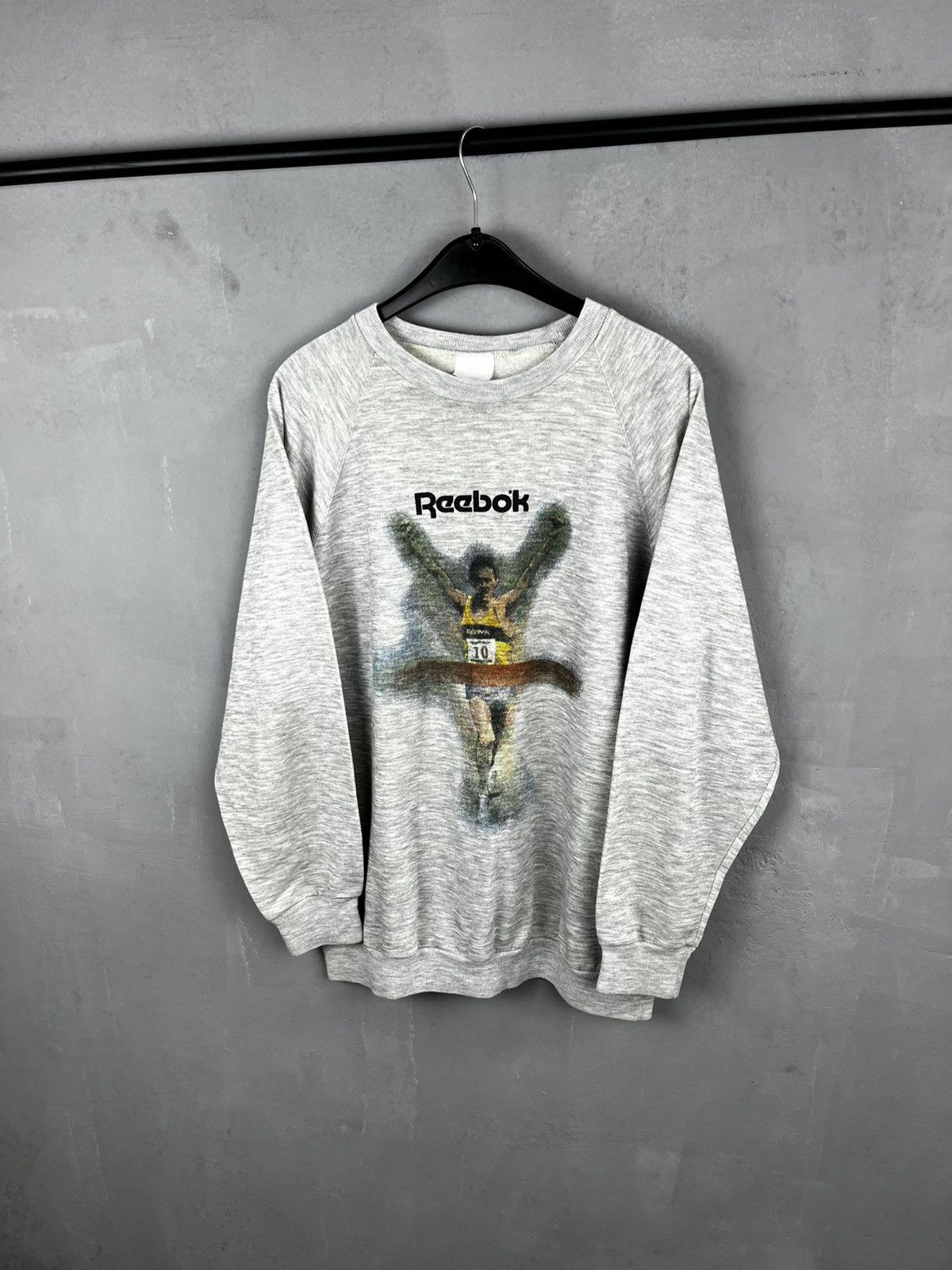 Reebok Vintage 80s Cotton Mix Stone Reebok Sweatshirt - Large Size US L / EU 52-54 / 3 - 1 Thumbnail